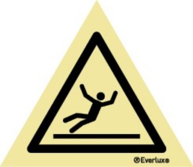 Slippery surface warning sign 